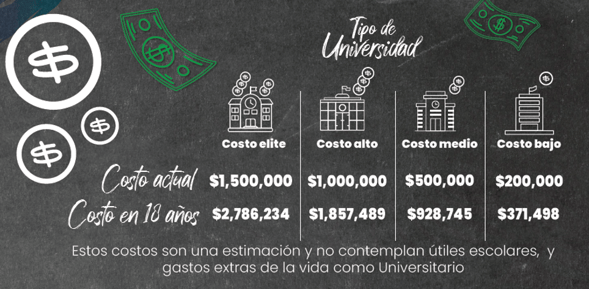 Costos Universidades por tipo